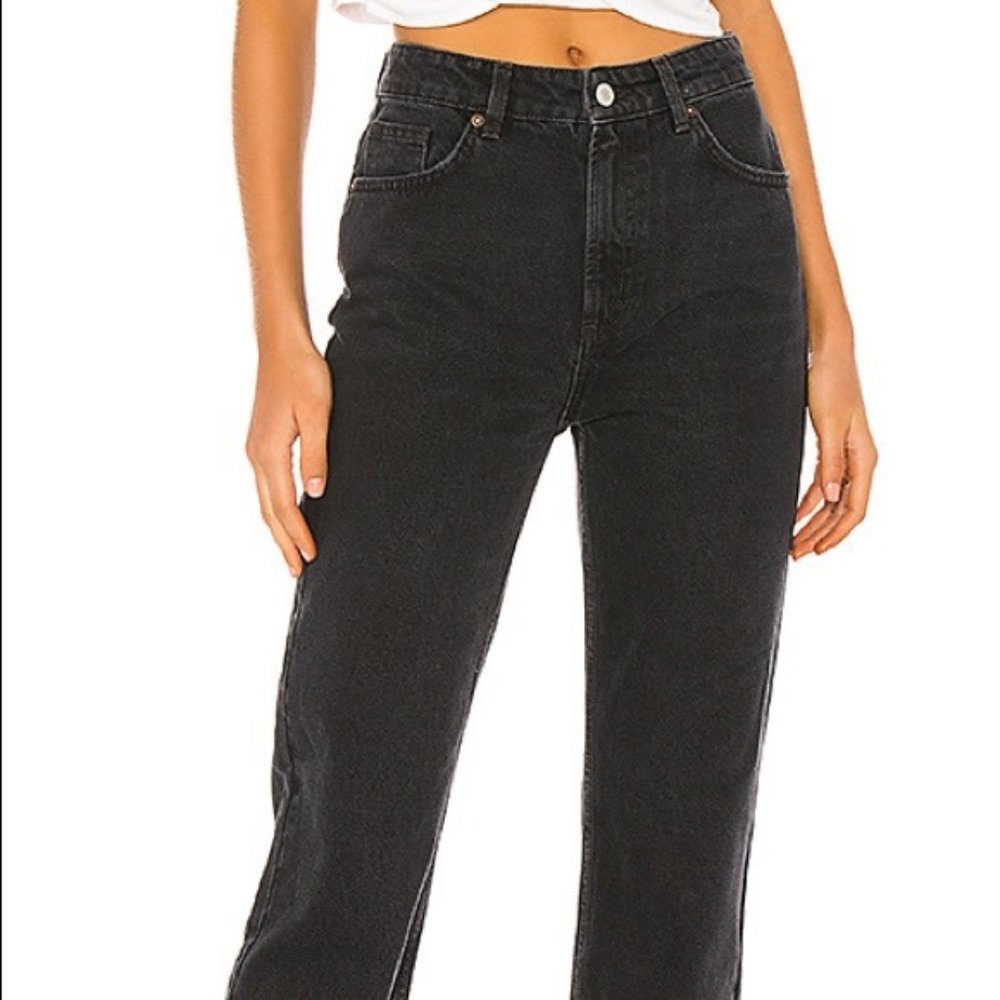FREE PEOPLE Dakota Straight Leg Jean Black NWT